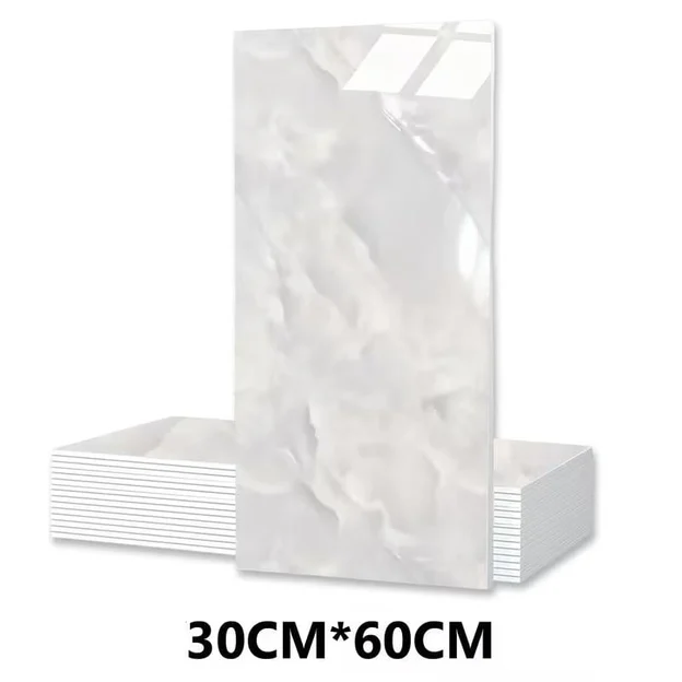 20 Adet 60x30 Pvc Esnek Duvar Paneli Açık Gri