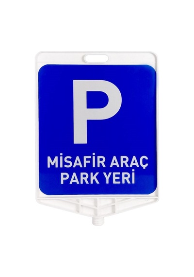 Misafir Araç Park Yeri Çift Taraf Baskı Klasik Kedi Gözlü Ağırlık
