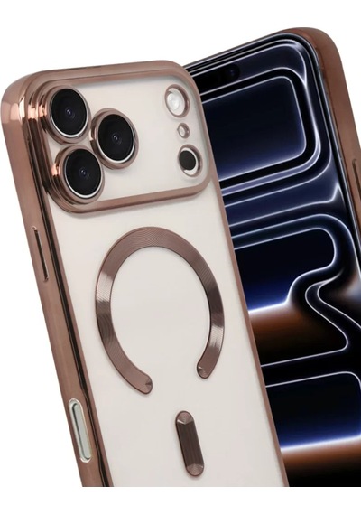 Newface Apple İphone 17 Pro Kross Magneticsafe Kapak - Çöl Titanyum