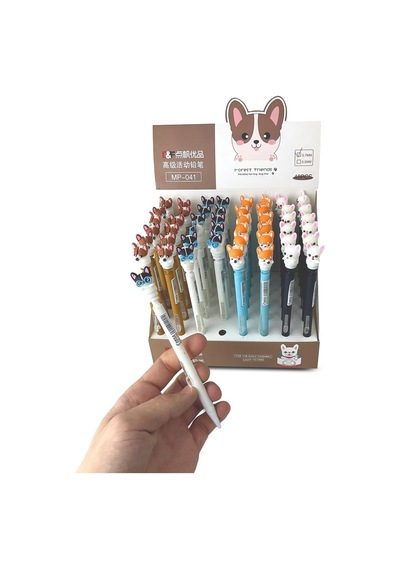 Minik Maskot Başlıklı 0.7 Uçlu Kalemler Beyaz