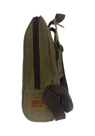 Old Cotton Cargo Vintage Kanvas Su Geçirmez Design Unisex Günlük Gezi Seyahat Sırt Çantası 22x34 Cm Kahverengi