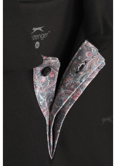 Slazenger Zodıacs Erkek Polo Yaka Siyah Tişört
