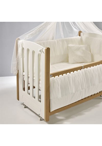 Meltem Kids Mia Anne Yanı Ahşap Sallanır Beşik 60 x 120 CM (Naturel - Ekru) Kahverengi Meltem Kids Mia Anne Yanı Ahşap Sallanır Beşik 60 x 120 CM (Naturel - Ekru) Kahverengi