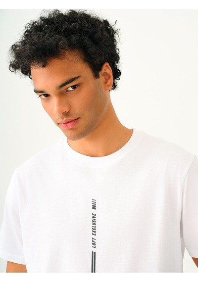 LOFT Regular Fit Erkek Tshirt K.kol Lf2037105 Q1.v1 Beyaz