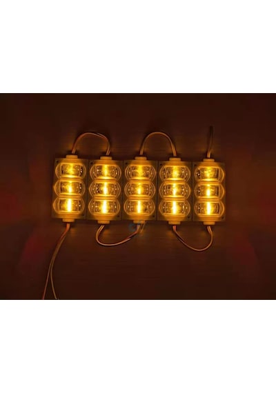 Yeni Nesil Modül Geniş(Yan)Açılı Güçlü Led Işık 3’Lü 12V (5 Adet)