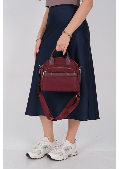 Silver Polo Sp1216 Kadın El Çantası Saten Bordo-bordo