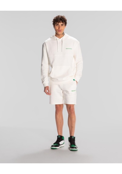 Kappa Authentic Theo Erkek Beyaz Regular Hoodie