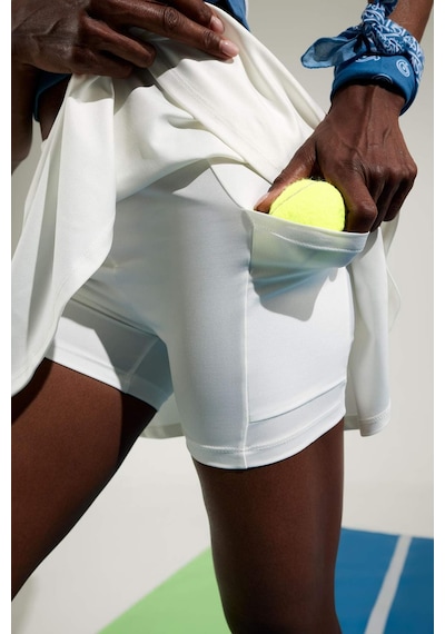 Defacto Sporcu İçi Taytlı Mini Tenis Eteği A2514AX23SM Beyaz