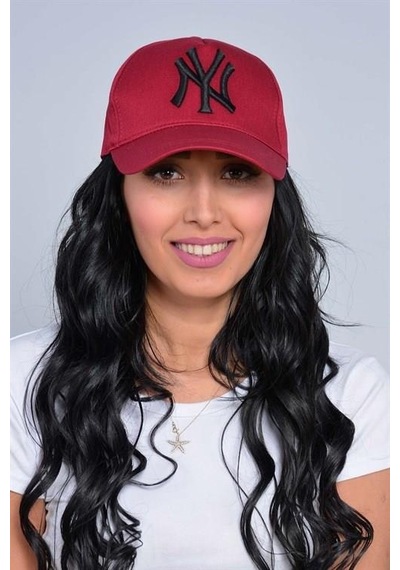 Takı Dükkanı Beyaz Cap Siyah Nakışlı Unisex Şapka Cp220