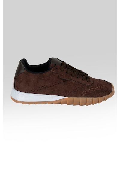 Tw Tonny White New York-048 Deri Spor Yürüyüş Günlük Sneaker Ayakkabı Kahverengi