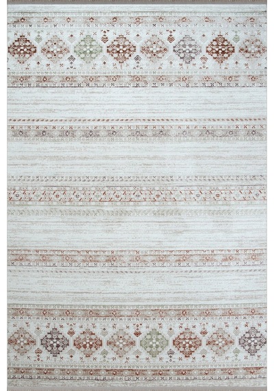 Hoom Rugs Bahar 3008 Multi Etnik Desenli Akrilik Halı Çok Renkli