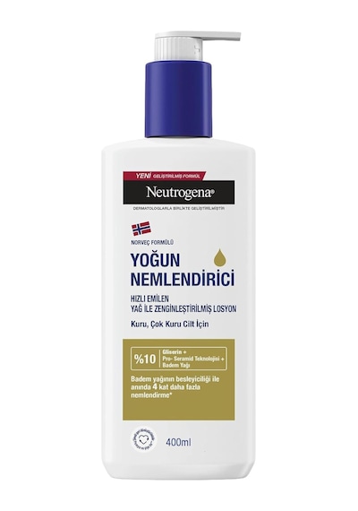 Ayrex Neutrogena Yağ İle Zenginleştirilmiş Vücut Losyonu 400 Ml Badem Yağı İle Zenginleştirilmiş Pro-se