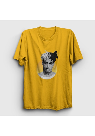 Presmono Unisex Sun Xxxtentacion T-shirt Sarı