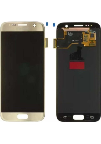 Samsung Galaxy Uyumlu  S7 G930 Lcd Ekran Dokunmatik Gold Renk