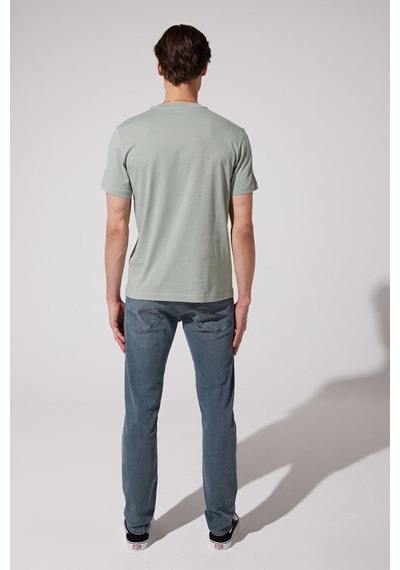 Lee Bisiklet Yaka T-shirt Yeşil Erkek Kısa Kol T-shirt 000000000101982739 Mint