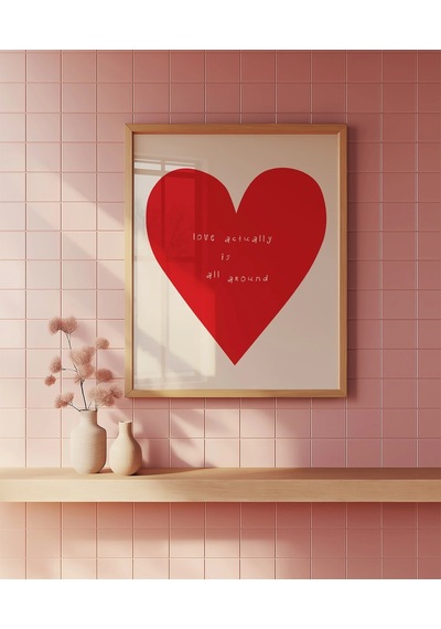 Çerçevesiz Poster Love Actually Is All Around
