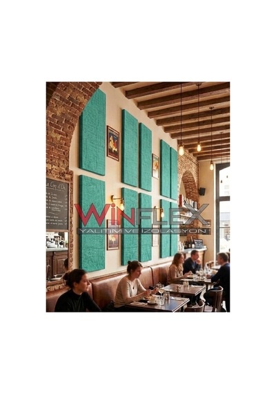 60x240cm - Akustik Kumaş Kaplı Panel Su Yeşil