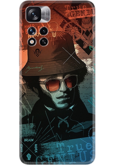 Xiaomi Redmi Note 11 Pro Kılıf Silikon Desen Özel Seri Hard Brain Work 1646