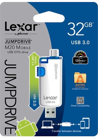 Lexar JumpDrive M20 LJDM20-32GBBEU 32 GB Usb 3.0 OTG Flash Bellek