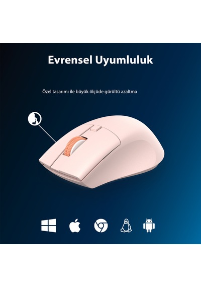 Philips SPK7528 Kablosuz Bluetooth 1600DPI 5 Tuşlu Sessiz Optik Mouse