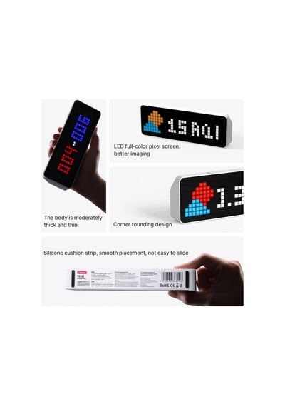 Ulanzi Tc001 Smart Pixel Saat Beyaz