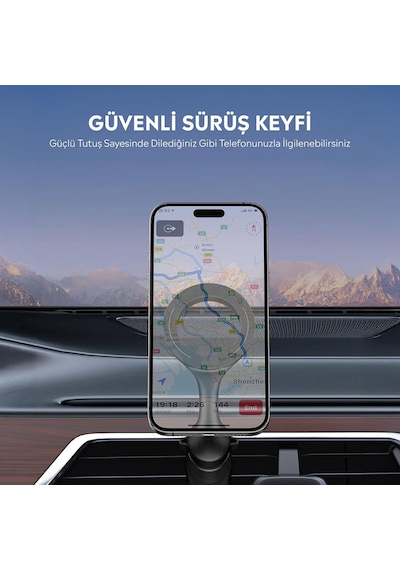 M-safe Magnetik 360 Dönebilen Havalandırma Tasarım Araç Telefon Tutucu 2 Mixed