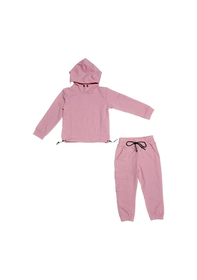 Mnk Baby & Kids Kapşonlu Beli Lastik Detaylı Kız Çocuk Günlük Eşofman Takımı 2 İplik Mnk0665 Pembe Mnk Baby & Kids Kapşonlu Beli Lastik Detaylı Kız Çocuk Günlük Eşofman Takımı 2 İplik Mnk0665 Pembe