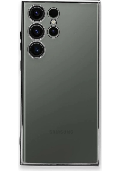 Samsung Uyumlu Galaxy S24 Ultra Kılıf Kamera Korumalı Lensli Silikon Mor