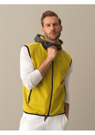 Xint Kapüşonlu Pamuklu Regular Fit Yelek 23Ke43195040-Q2