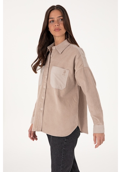 U.S. Polo Assn. Kadın Taş Uzun Kollu Tunik Gömlek 50290001-VR049