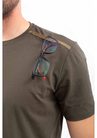 Outdoor T-shirt Günlük Pamuklu Basic Erkek Basetı03 Haki