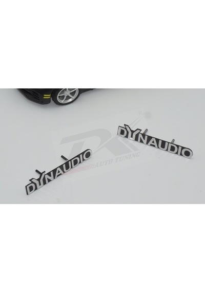 Dynaudio Logo Hoparlör Krom Metal Tırnaklı Logo Amblem 2 Li Set N11.2856