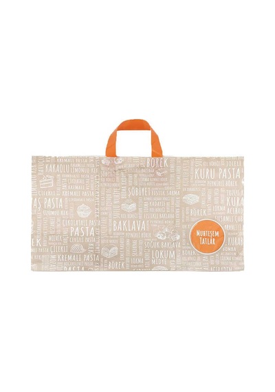 Tatlı Poşeti Kulplu 1000 Gr 50X27Cm - 50 Adet