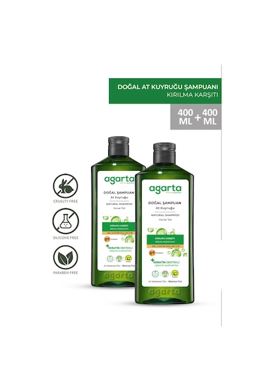 Agarta At Kuyruğu Özlü Şampuan 2 x 400 ML