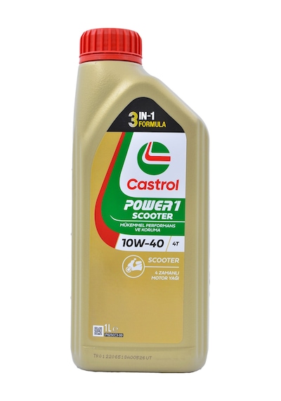 Castrol Power1 Scooter 10w-40 4t 4 Zamanlı Motosiklet Motor Yağı 1 Litre Jaso Mb