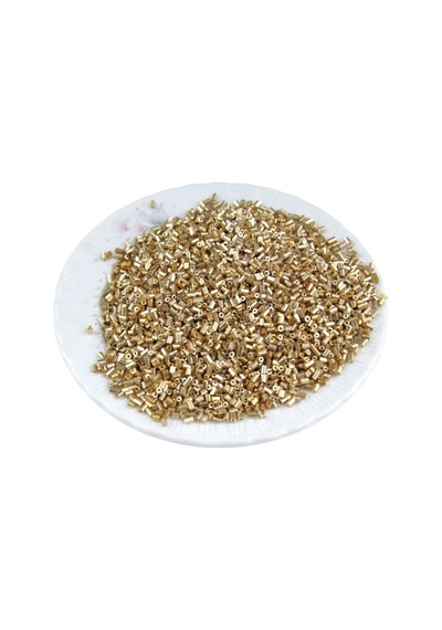 Kesme Boncuk Altın Kaplama Gold 2x1,5 Mm 100 Gr 4000 Adet