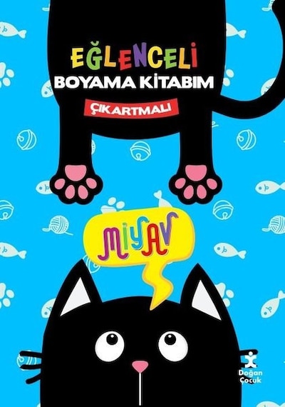 Miyav Eğlenceli Boyama Kitabım - Çıkartmalı- Doğan Çocuk