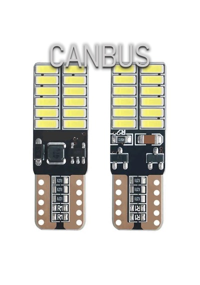 2 Adet T10 LED Park Plaka Tavan Ampulü 24 Ledli Beyaz Sadece 24 Volt Araçlar