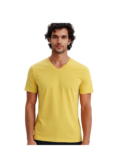Arma Ar-ma Erkek V Yaka Tişört Baskisiz Basic Örme Kumaş Regular Fit %100 Pamuk 30/1 Penye Süprem Y31364408102 Sarı-s1 Arma Ar-ma Erkek V Yaka Tişört Baskisiz Basic Örme Kumaş Regular Fit %100 Pamuk 30/1 Penye Süprem Y31364408102 Sarı-s1