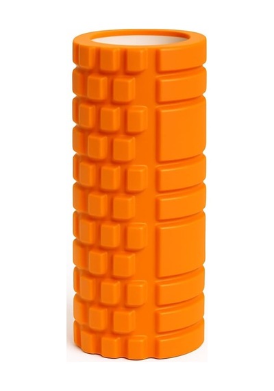 Sunyoga Foam Roller Masaj Rulosu Yoga, Pilates, Fitness Ve Fizyoterapi İçin Eva Köpük Masaj Aleti 33x14 Cm Turuncu