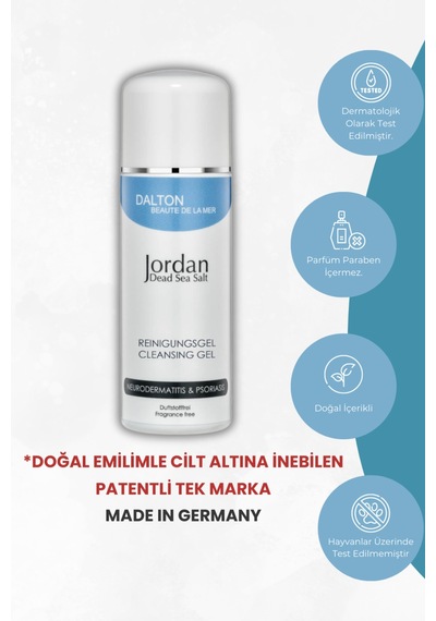 Jordan Ölü Deniz Tuzlu Strese Bağlı Hassaslaşan Ve Yoğun Kuru Ciltler İçin Sakinleştirici Arındırıcı Temizleme Jeli - 56448732