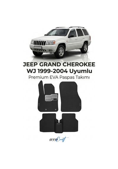 OtoCraft Jeep Grand Cherokee Wj 1999-2004 Araca Özel 3d Havuzlu Eva Paspas Tam Set 5 Parça