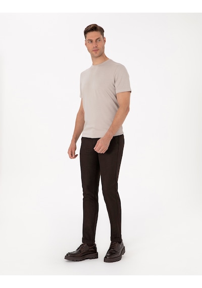 Pierre Cardin Erkek Koyu Kahverengi Pantolon Kanvas-chino 50310829-vr084 Koyu Kahverengi