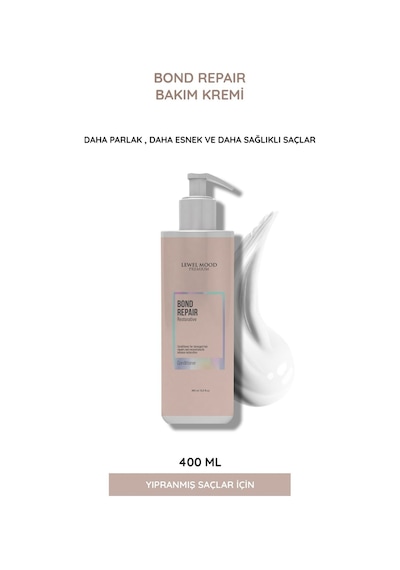 Lewel Mood Bond Repair Yıpranmış Saçlar İçin Onarıcı Saç Kremi 400 ML