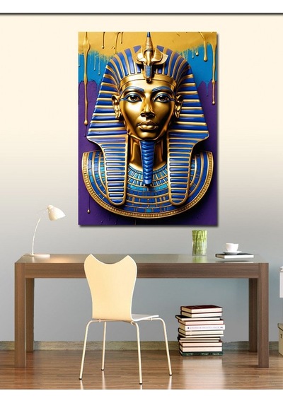 Kanvas Tablo Firavun Tutankhamun Portresi 50cmx70cm