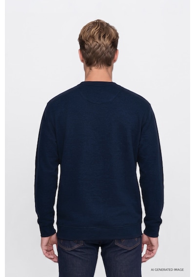 Wrangler Pamuklu Selanik Regular Fit Erkek Sweatshirt W2620080410 Lacivert