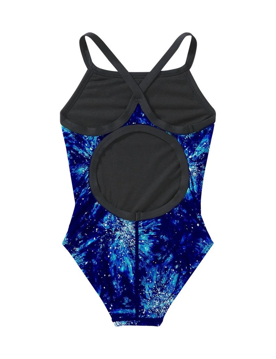 Tyr Durafast Lite Kız Çocuk Diamondfit Mayo - Radiant Flare Mavi