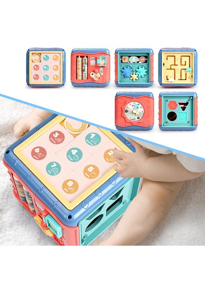 Meşgul Toddlers İçin Fidget Oyuncak Küpleri Çocuklar İçin Etkileşimli Öğrenme Oyuncak Hediyesi