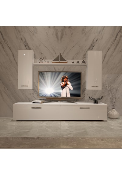 Decoraktiv Eko 5d Slm Std Tv Ünitesi Tv Sehpası Beyaz