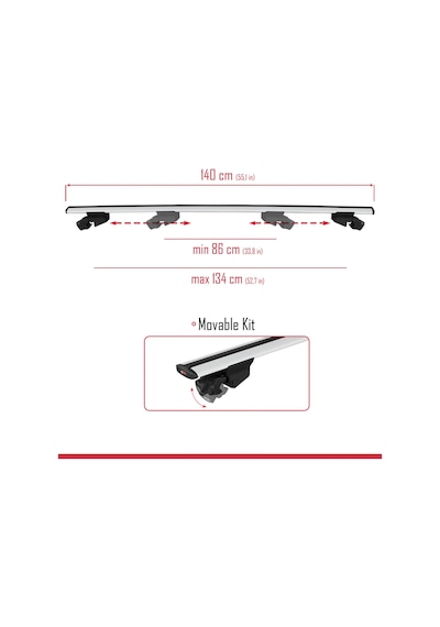 Fiat Doblo 2 2010-2022 Arası İle Uyumlu Hook Model Ara Atkı Tavan